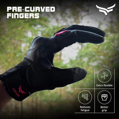 Synthetic Leather Xtrim Protekt Universal Black Bike Riding Gloves